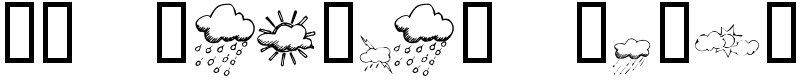 KR Weather Dings Font