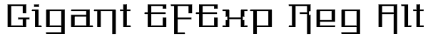 Gigant EFExp Reg Alt Font
