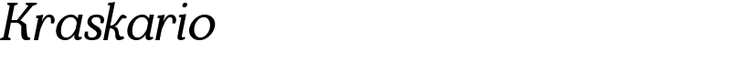 Kraskario Font