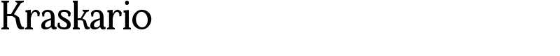 Kraskario Font