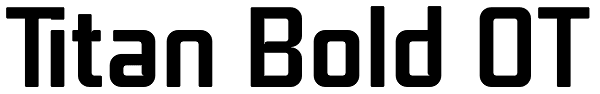 Titan Bold OT Font