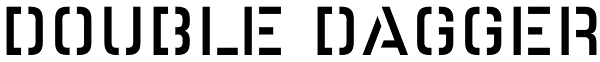 Double Dagger Font