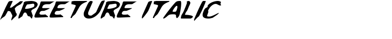 Kreeture Italic Font