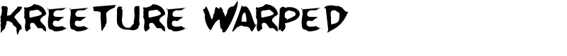Kreeture Warped Font