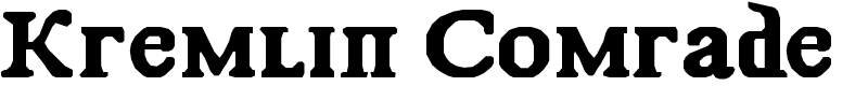Kremlin Comrade Font