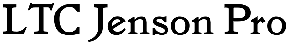 LTC Jenson Pro Font