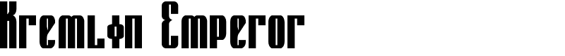 Kremlin Emperor Font