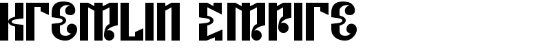Kremlin Empire Font