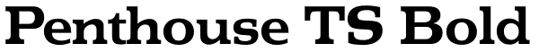 Penthouse TS Bold Font