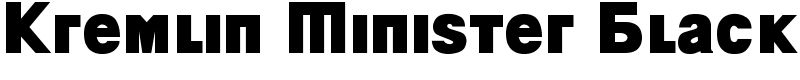 Kremlin Minister Black Font
