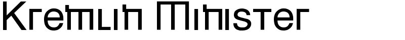 Kremlin Minister Font