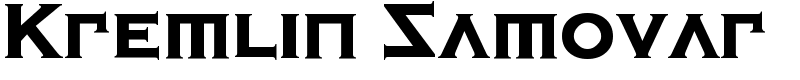 Kremlin Samovar Font