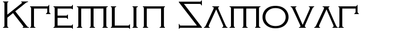 Kremlin Samovar Font