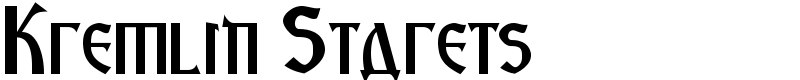 Kremlin Starets Font