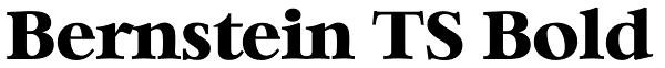 Bernstein TS Bold Font