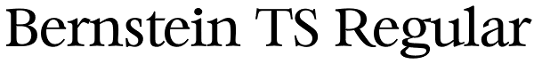 Bernstein TS Regular Font