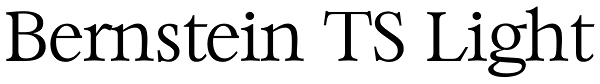 Bernstein TS Light Font