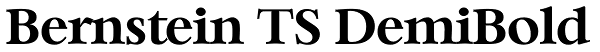 Bernstein TS DemiBold Font