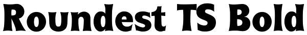 Roundest TS Bold Font