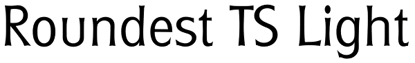 Roundest TS Light Font