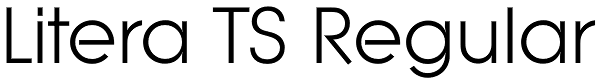 Litera TS Regular Font