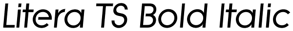 Litera TS Bold Italic Font