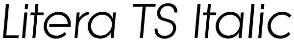 Litera TS Italic Font
