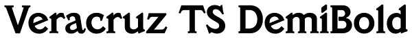 Veracruz TS DemiBold Font