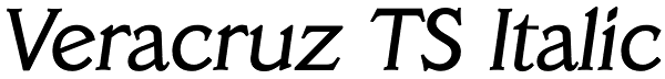 Veracruz TS Italic Font