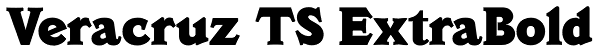 Veracruz TS ExtraBold Font