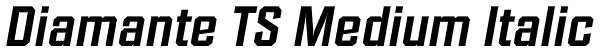 Diamante TS Medium Italic Font