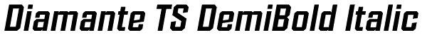 Diamante TS DemiBold Italic Font