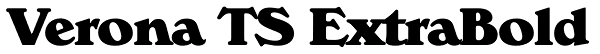 Verona TS ExtraBold Font