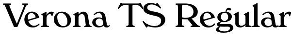 Verona TS Regular Font