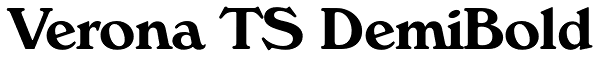 Verona TS DemiBold Font