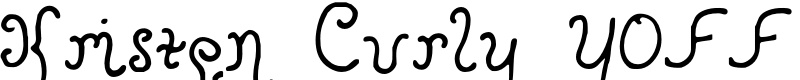 Kristen Curly YOFF Font