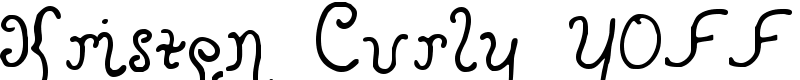 Kristen Curly YOFF Font