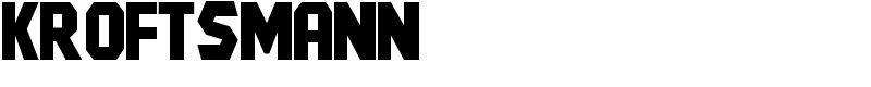 Kroftsmann Font