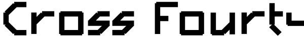 Cross Fourty Font