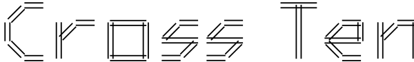 Cross Ten Font