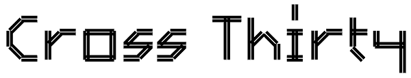 Cross Thirty Font