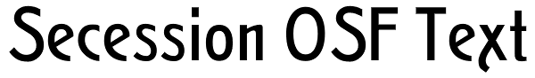 Secession OSF Text Font