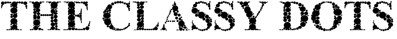 The Classy Dots Font