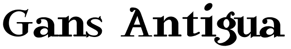 Gans Antigua Font