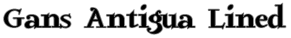 Gans Antigua Lined Font