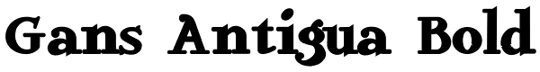 Gans Antigua Bold Font
