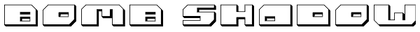 Bomb Shadow Font