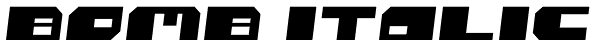 Bomb Italic Font