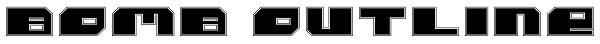 Bomb Outline Font