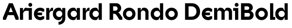 Ariergard Rondo DemiBold Font